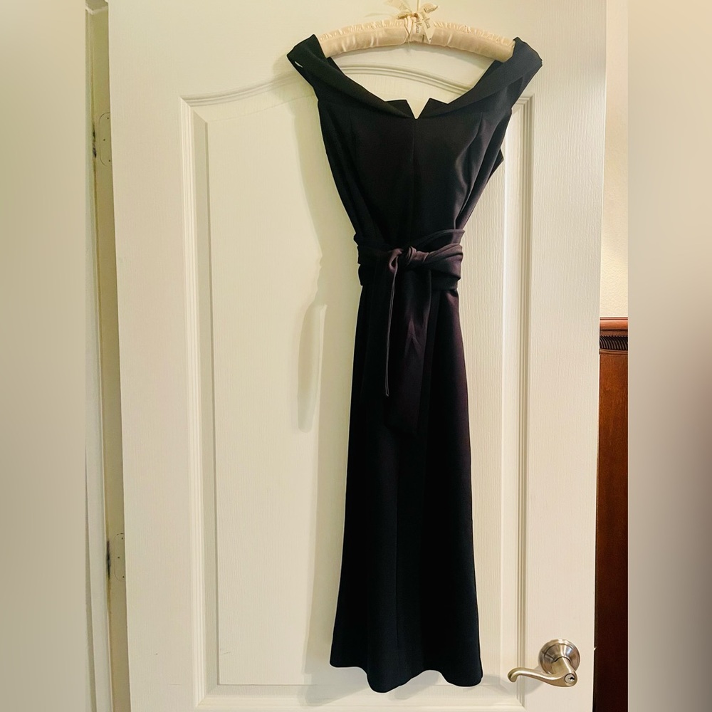 Elegant Off the Shoulder Black Dress